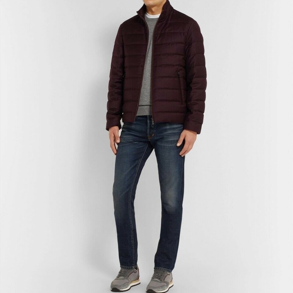 Loro Piana Goose Down Virgin Wool Bomber